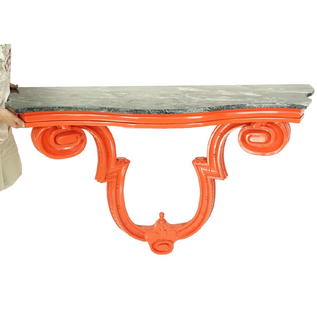 Marble Top Wall Console (1 of 3)