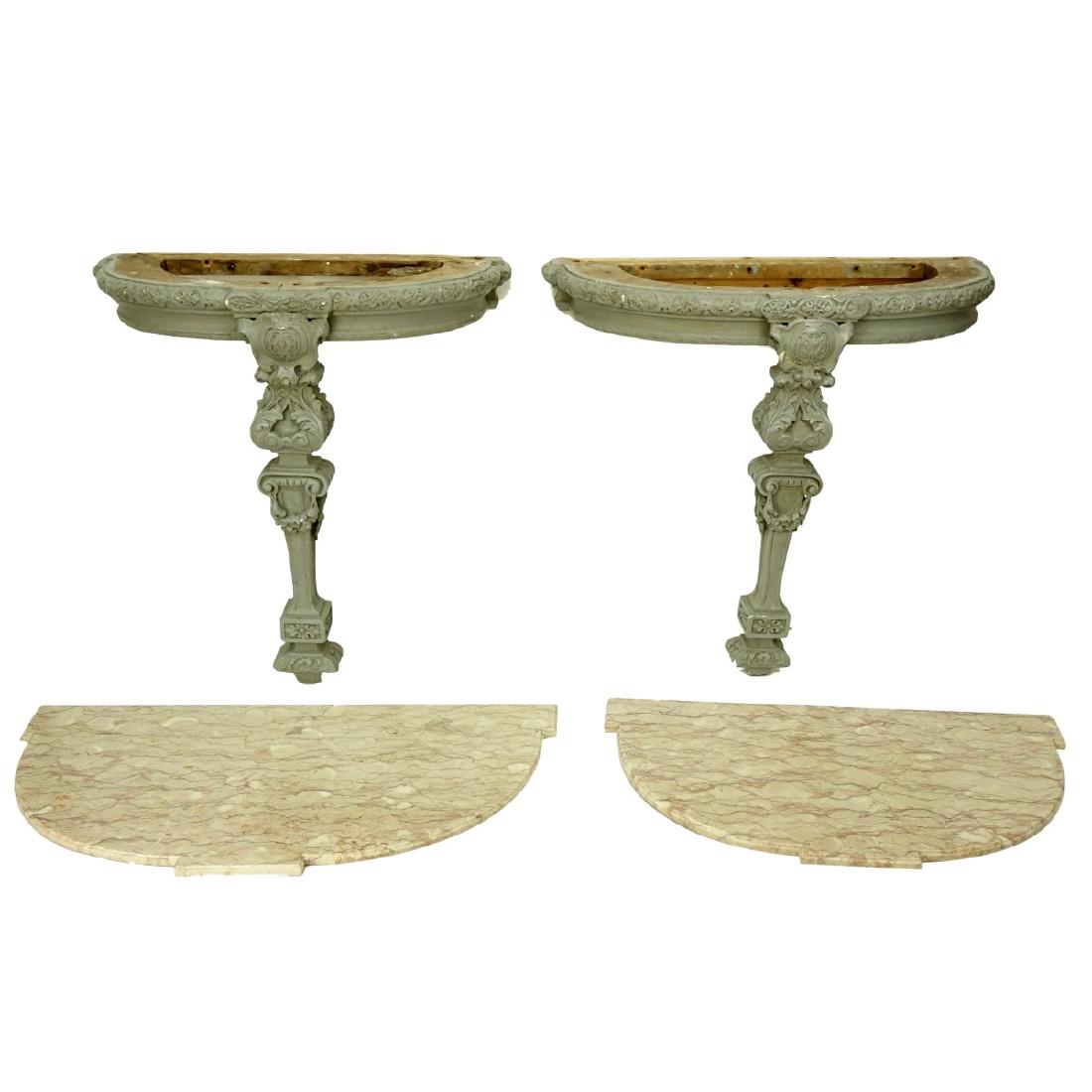 Antique Wall Consoles (1 of 3)