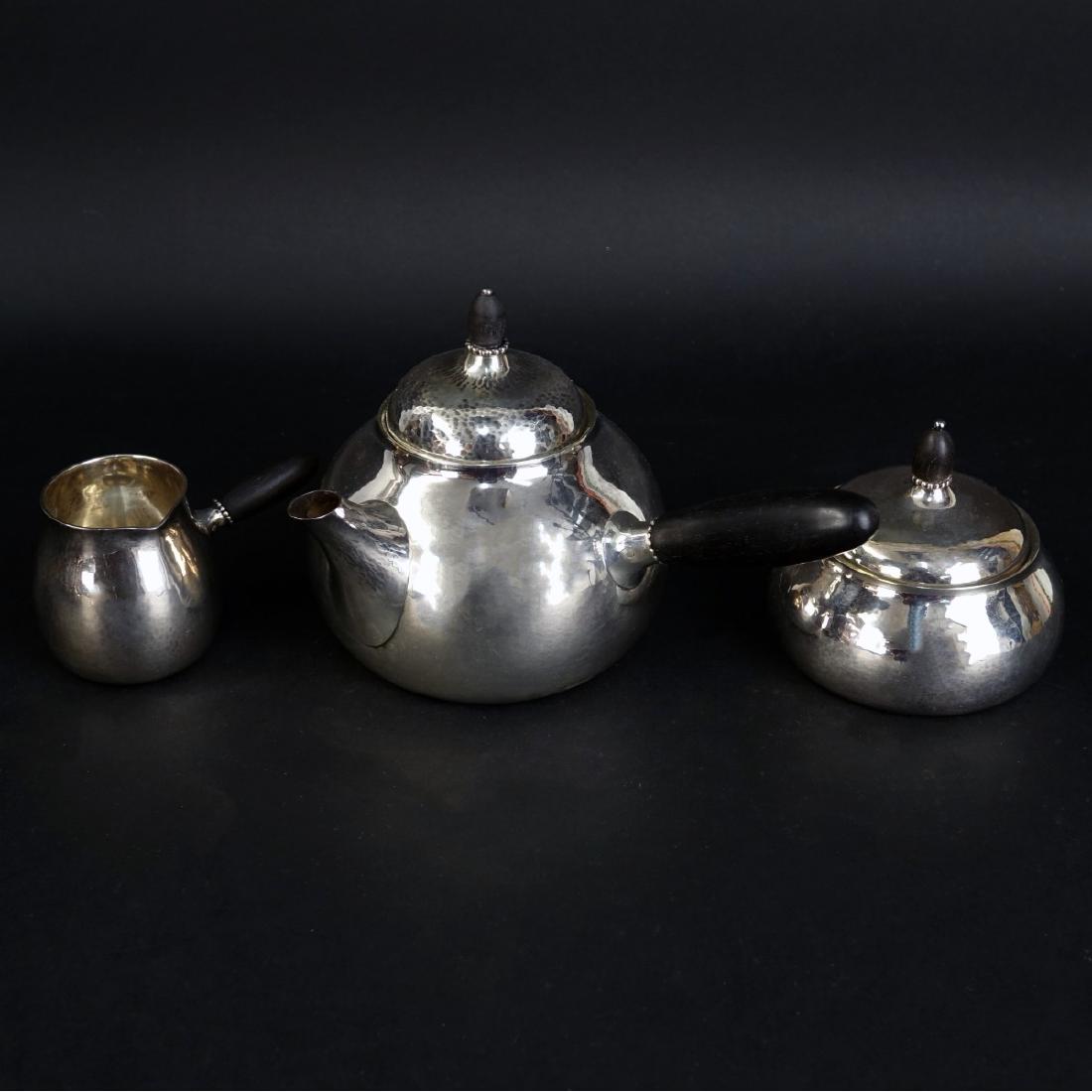 3 PC Georg Jensen Tea Set (1 of 6)