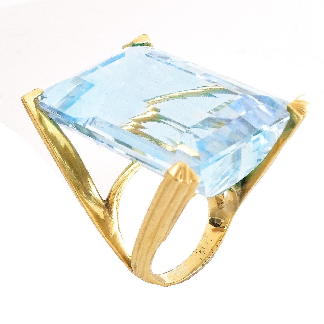 Vintage Aquamarine and 14K Gold Ring (1 of 6)