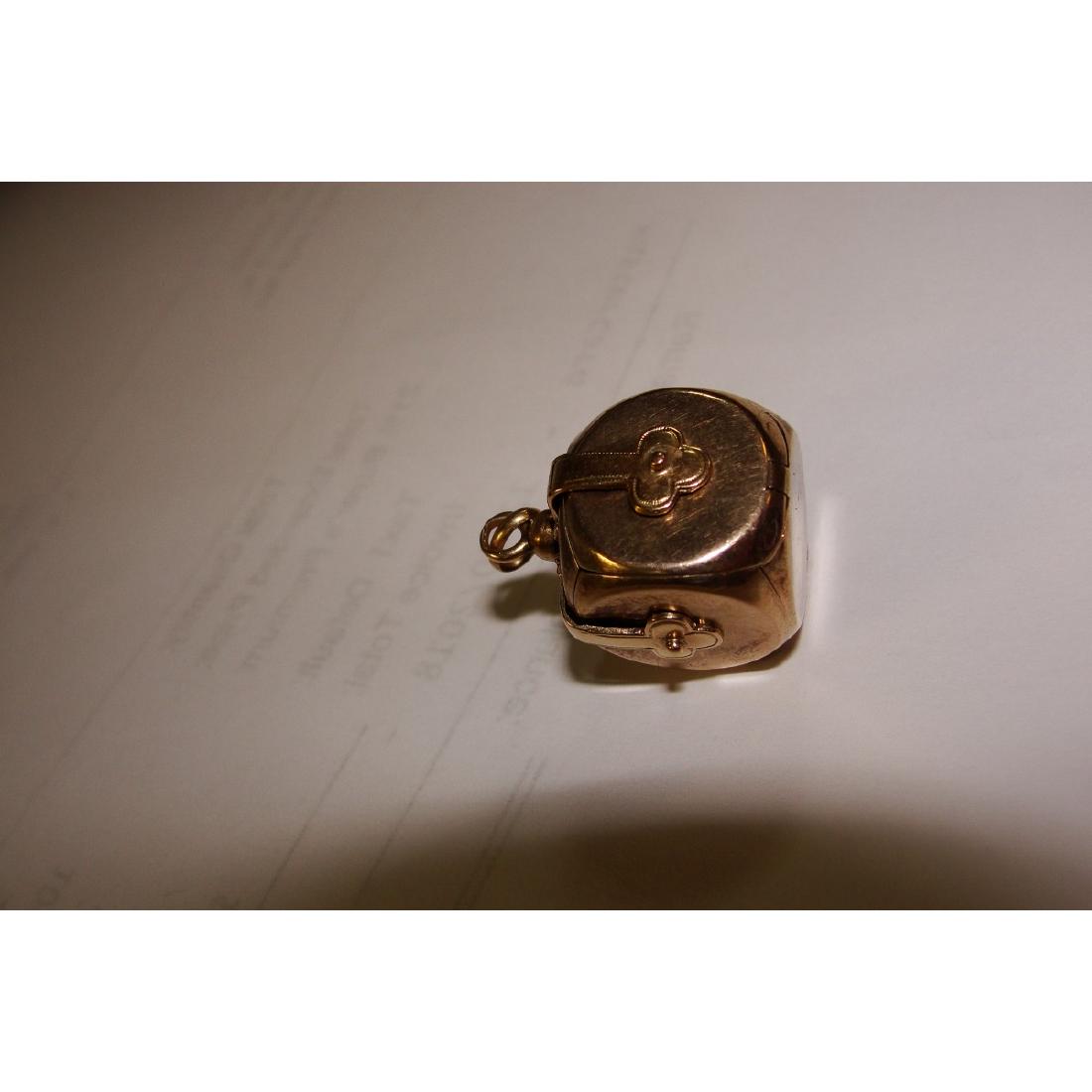 Antique 14K Gold and Silver Folding Cross Pendant (1 of 5)