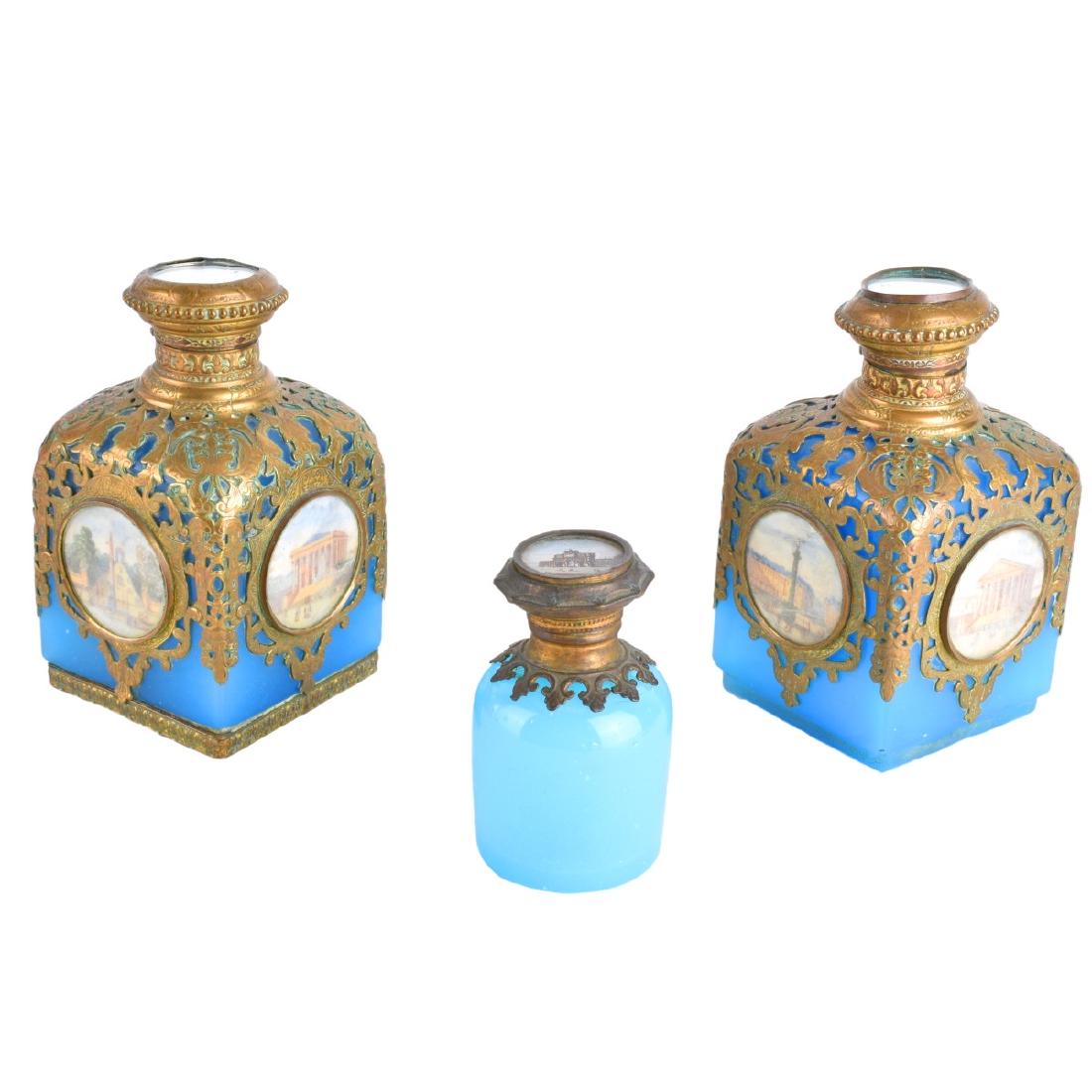 Three French Opaline Bottles (1 of 5)