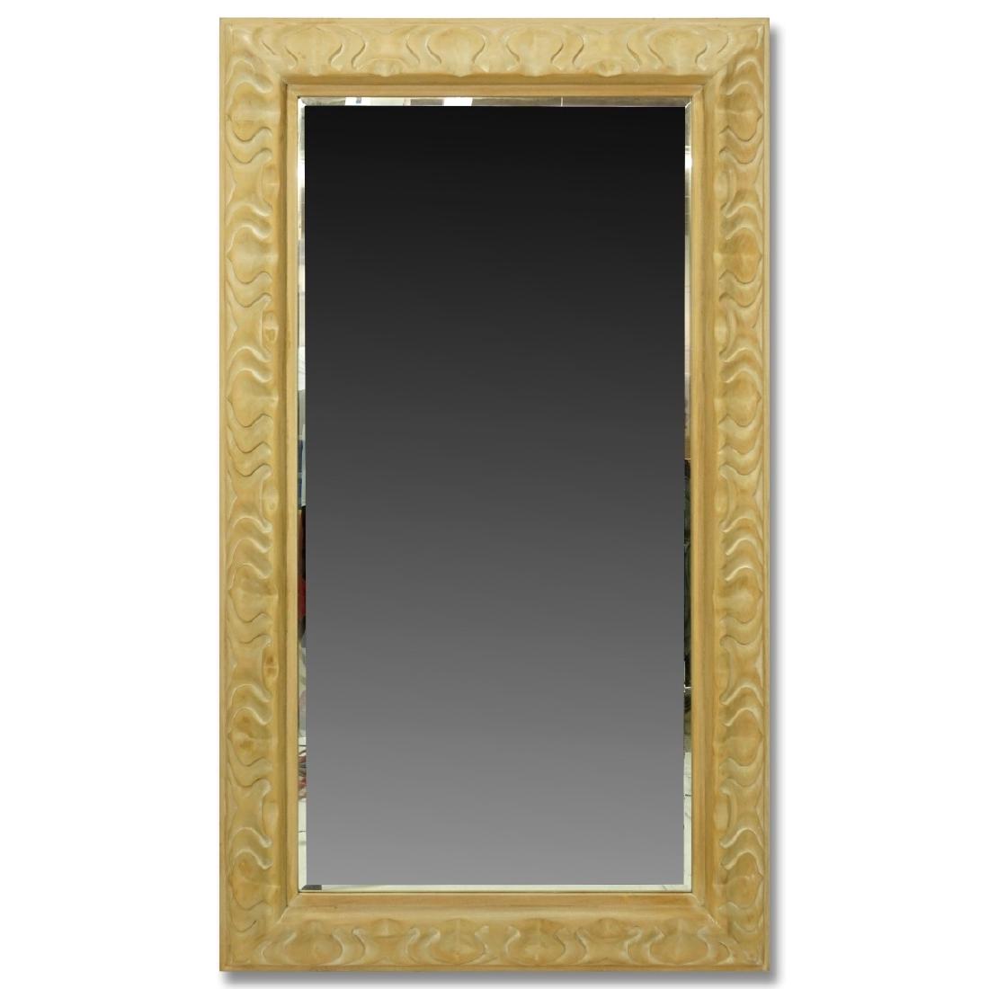 Large Framed Beveled Mirror (1 of 2)
