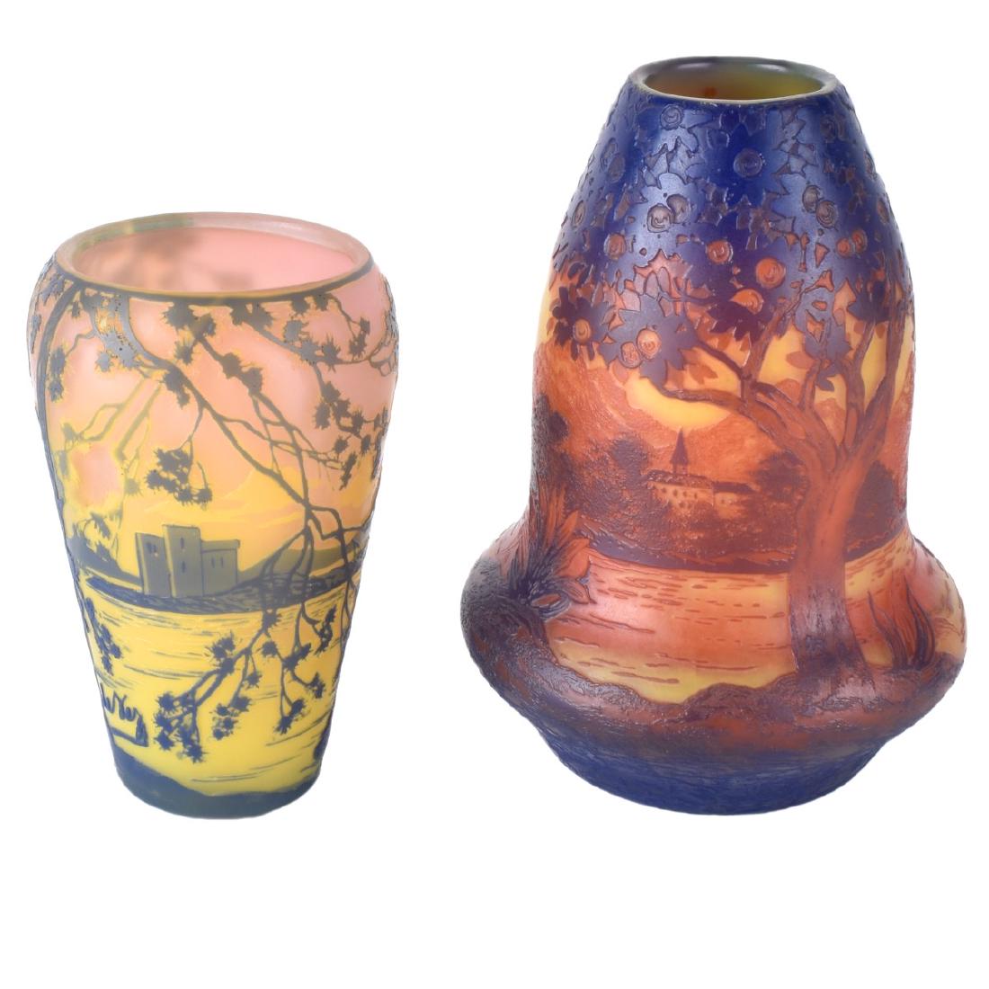 Two Cameo Glass Vases (1 of 7)