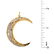 Antique style Diamond and 14K Crescent Moon - 5