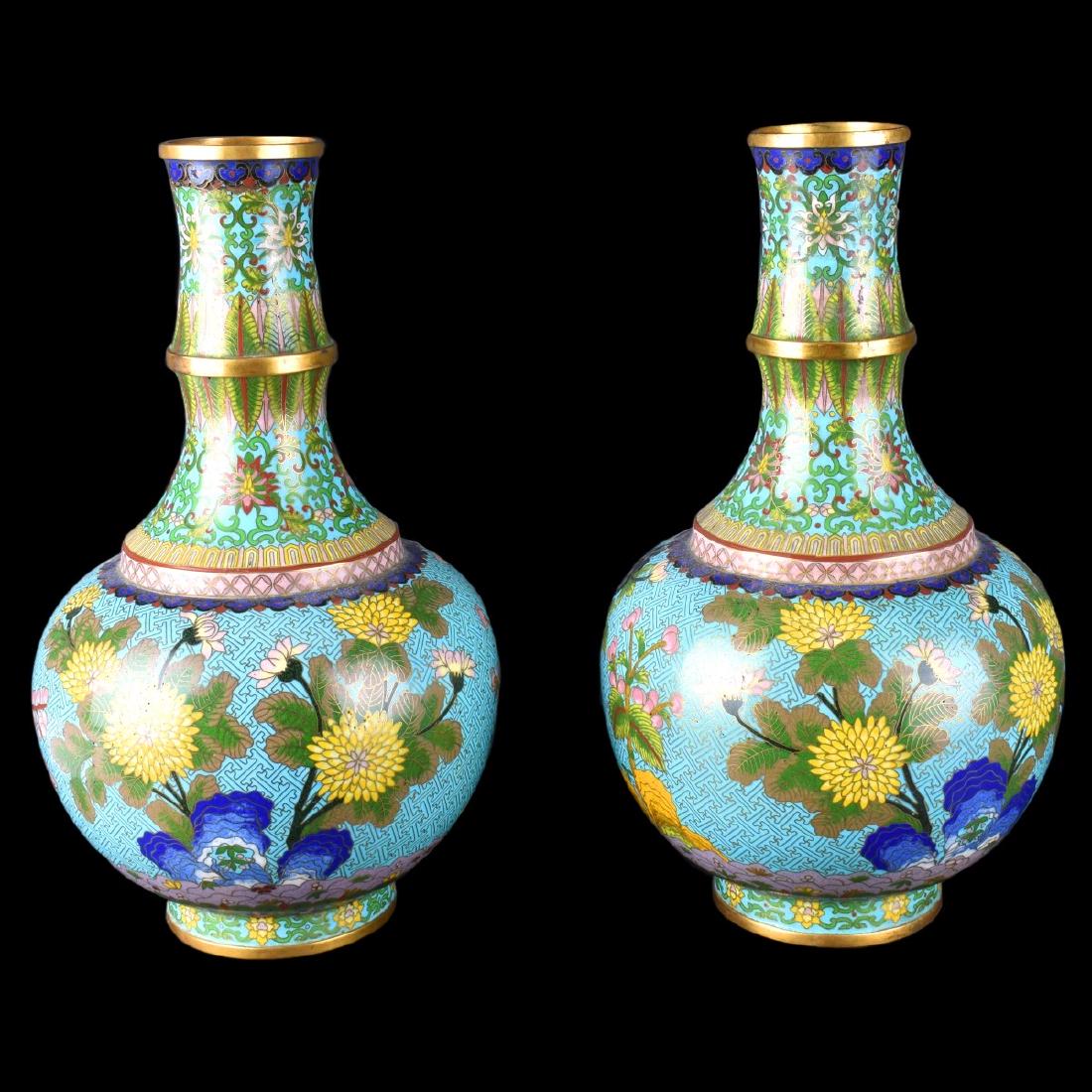 Chinese Cloisonne Vases (1 of 5)