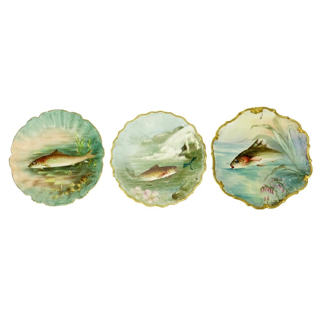 Three (3) Limoges Plates (1 of 8)