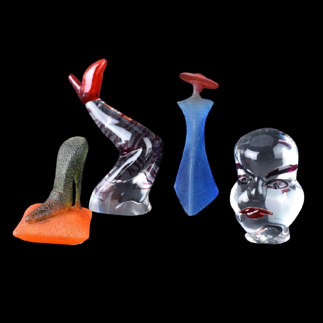 Four (4) Vintage Art Glass Figurines (1 of 7)