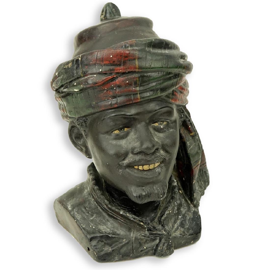 Vintage Orientalist Polychrome Pottery Tobacco Jar (1 of 5)