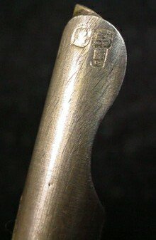 19C Russian Sterling Silver Champleve Enamel Pen Ba - 8
