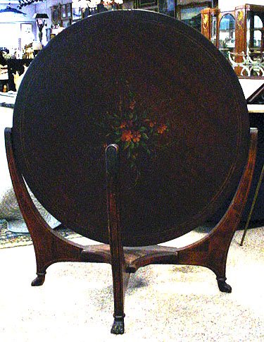 19C Hunzinger Double Banded Inlaid Revolving Top T - 5