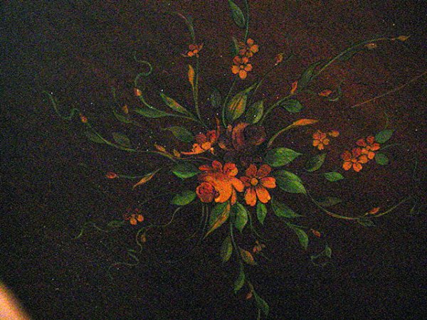 19C Hunzinger Double Banded Inlaid Revolving Top T - 6
