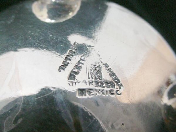 Art Moderne Mexican Sterling Silver Hand Hammered - 6