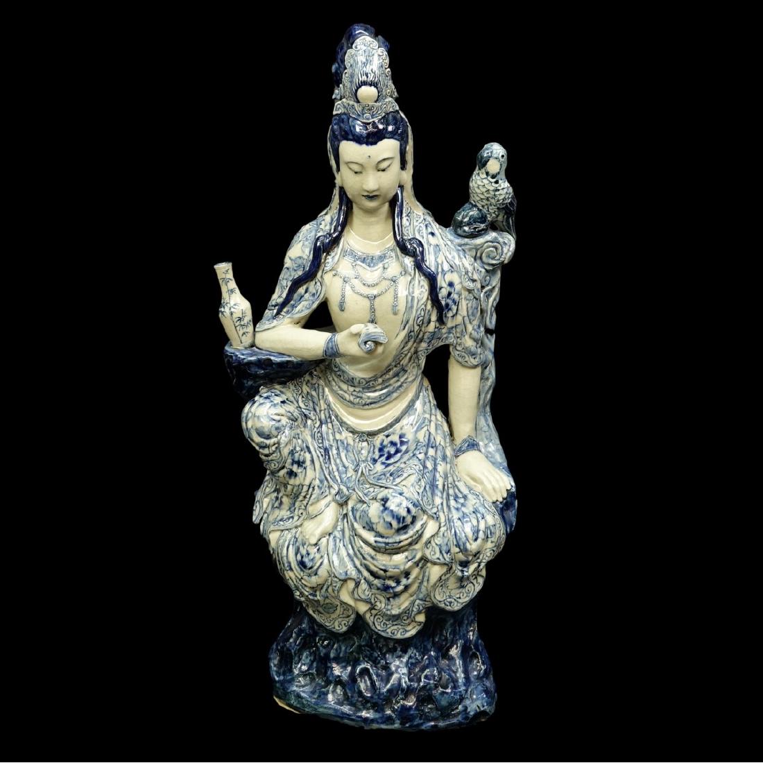 Chinese Blue and White Guanyin (1 of 7)