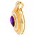 Amethyst, Diamond and 18K Pendant - 2