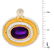 Amethyst, Diamond and 18K Pendant - 5