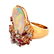 Vintage Opal, Ruby, Diamond and 18K Ring - 3