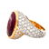GIA Tourmaline, Diamond and 18K Ring - 3