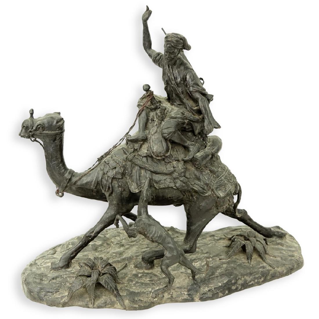 Antique French Orientalist Spelter Sculpture (1 of 8)