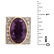Vintage Amethyst, Diamond and 14K Ring - 5