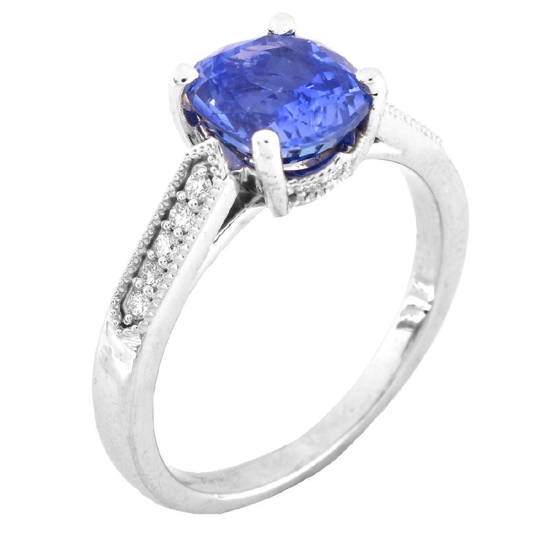 GIA 2.52ct. Sapphire, Diamond and 14K Gold Ring (1 of 9)