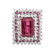 Rubelite, Diamond and 14K Ring - 2