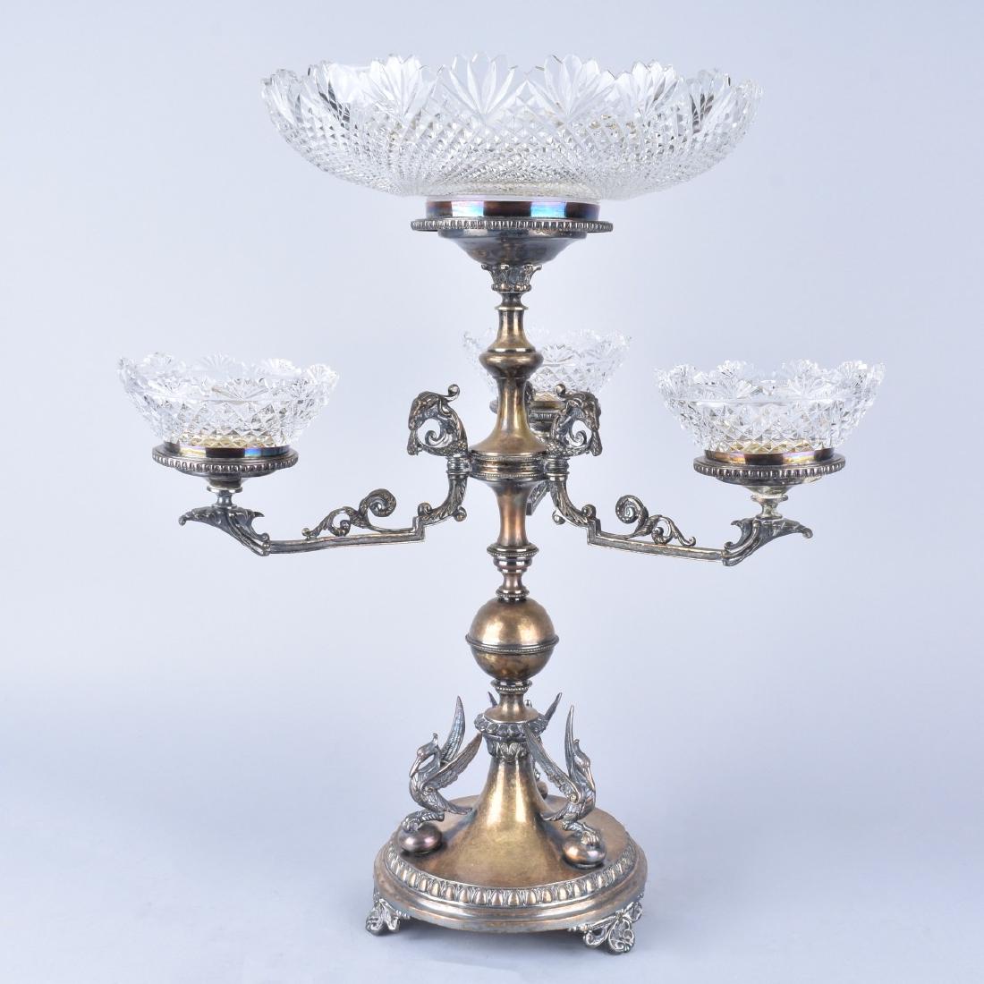 Victorian Silver Plate Epergne (1 of 5)