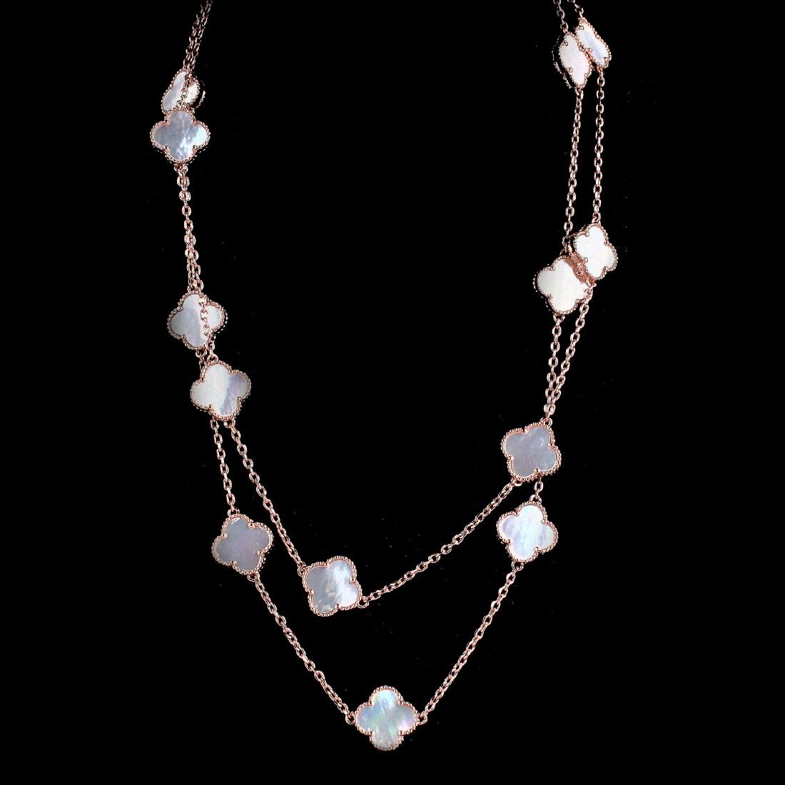 VCA style Mother of Pearl Necklace (1 of 4)