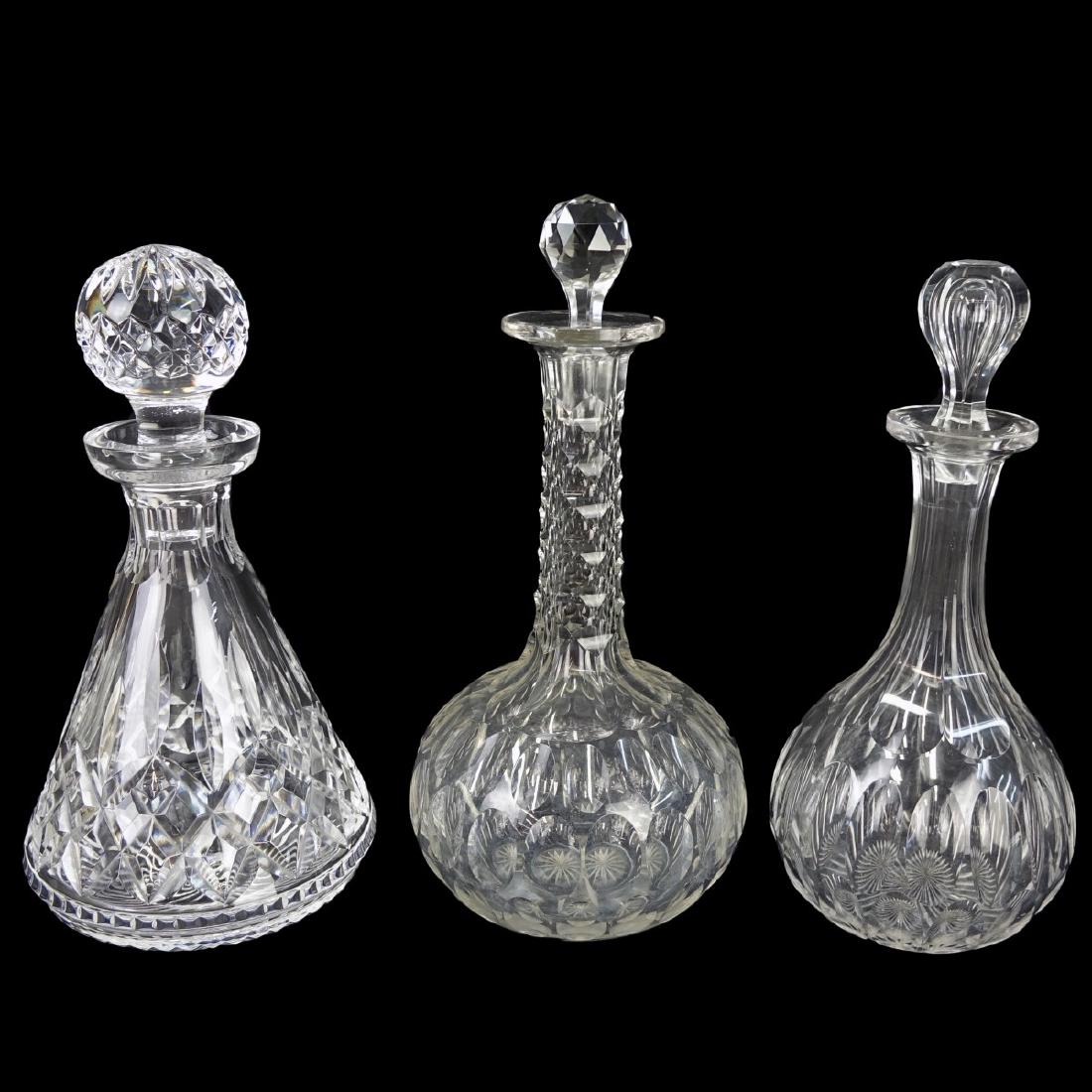 Three Crystal Decanters (1 of 4)