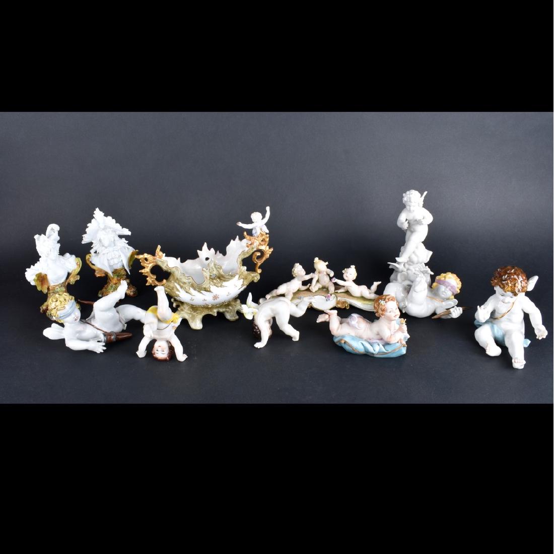 Eleven Porcelain/Bisque Figurines (1 of 4)