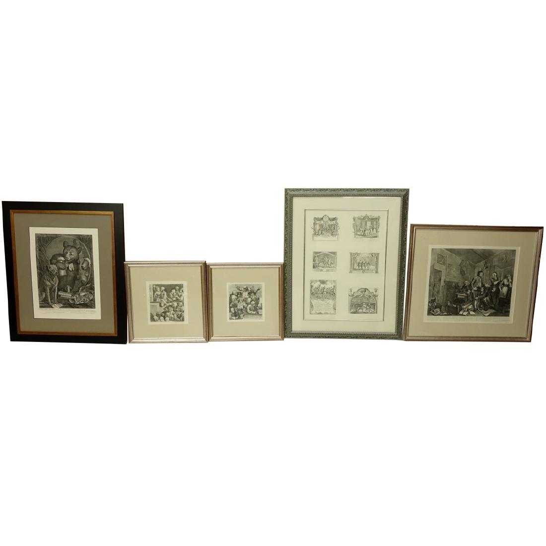 After: William Hogarth, British, Five Etchings (1 of 9)