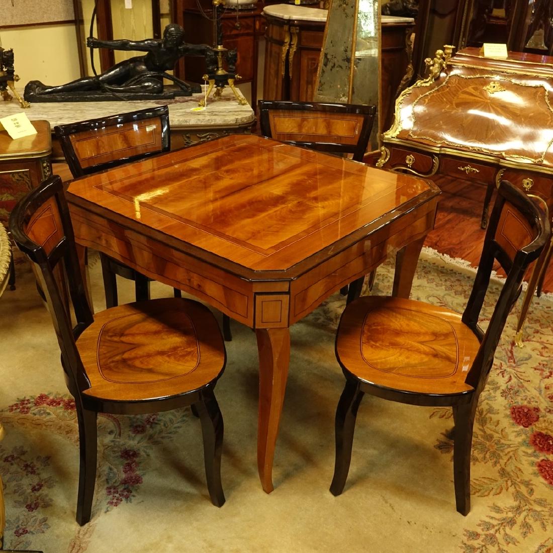 Vintage Italian Game Table And Chairs Feb 20 2019 Kodner Galleries Inc In Fl