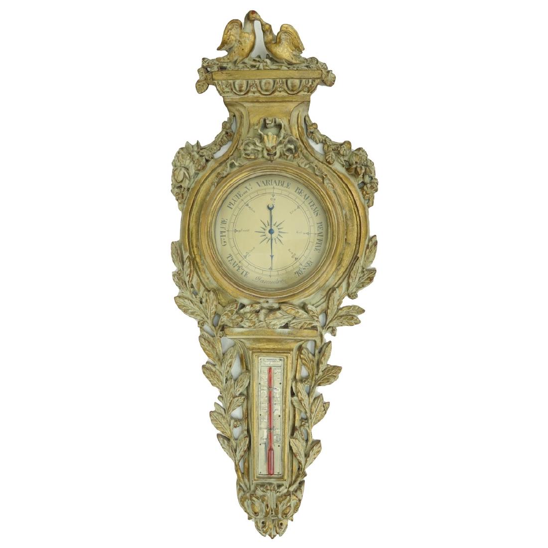 Louis XVI Style Barometer/Thermostat (1 of 7)
