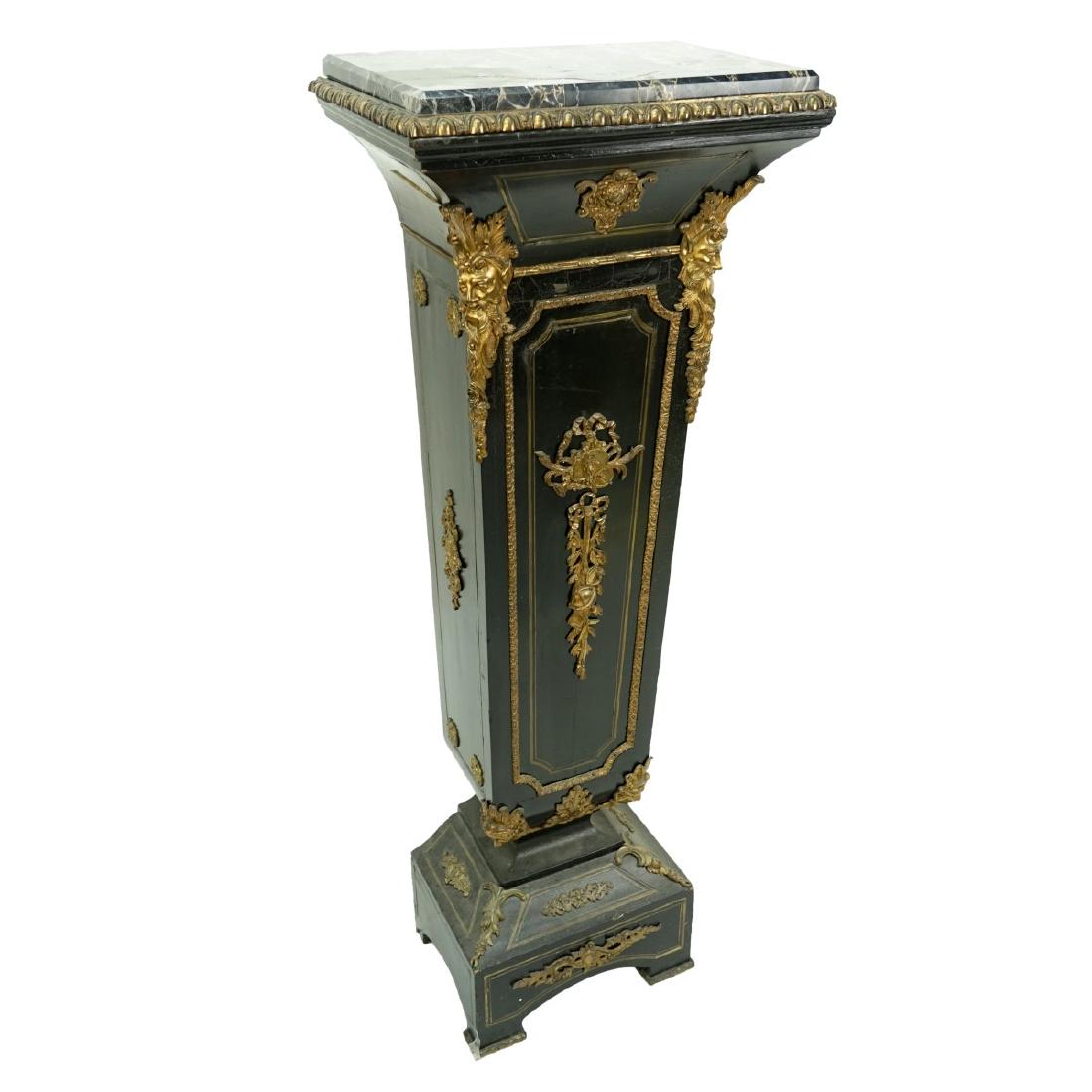 Napoleon III Style Marble Top Pedestal (1 of 5)