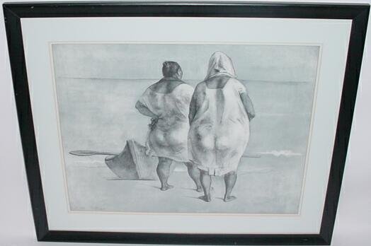 Francisco Zuiga Mexican Lithograph Mujeres Frente