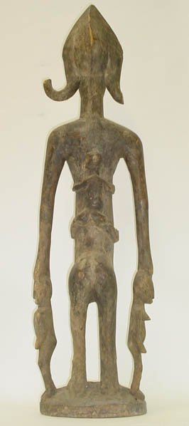 Circa 19C Senufo Ivory Coast, Africa Carved Mother - 3