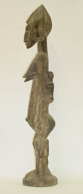 Circa 19C Senufo Ivory Coast, Africa Carved Mother - 7