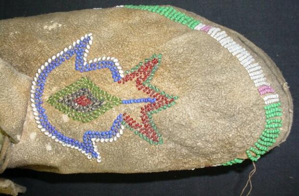 Pr Native American Indian Mens Moccasins Cheyenne - 3