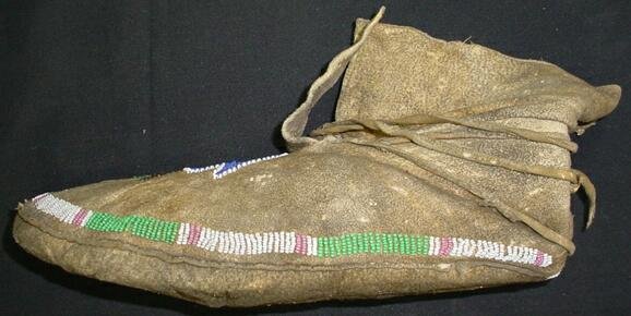 Pr Native American Indian Mens Moccasins Cheyenne - 7