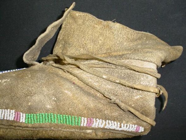 Pr Native American Indian Mens Moccasins Cheyenne - 8