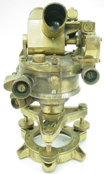 UIC Signed & Dated 1942 Brass Theodolite / Sextant - 10