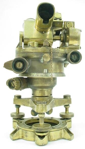 UIC Signed & Dated 1942 Brass Theodolite / Sextant