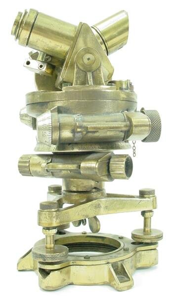 UIC Signed & Dated 1942 Brass Theodolite / Sextant - 3