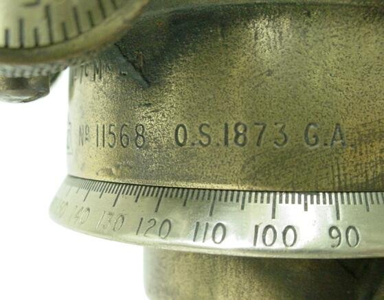 UIC Signed & Dated 1942 Brass Theodolite / Sextant - 5