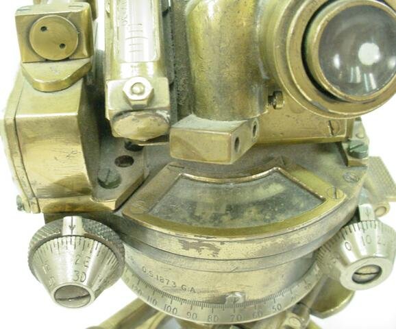 UIC Signed & Dated 1942 Brass Theodolite / Sextant - 9