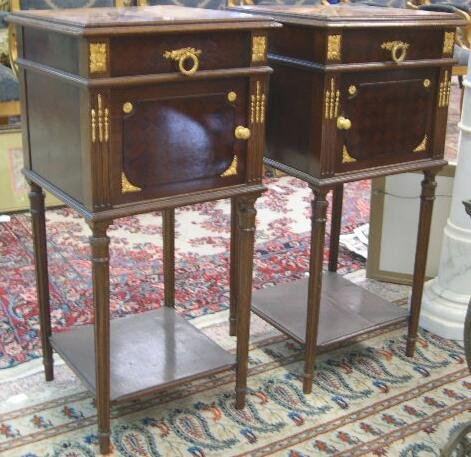 Pr 19C French Bronze Mount Parquetry Inlaid Table - 3