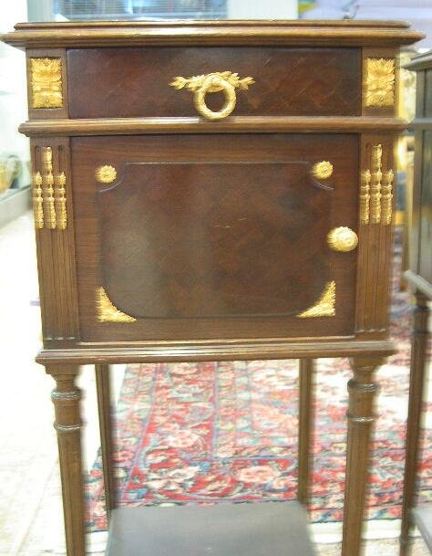 Pr 19C French Bronze Mount Parquetry Inlaid Table - 4