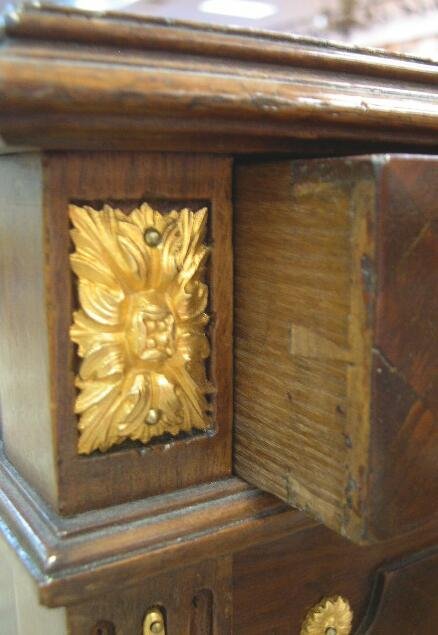 Pr 19C French Bronze Mount Parquetry Inlaid Table - 7