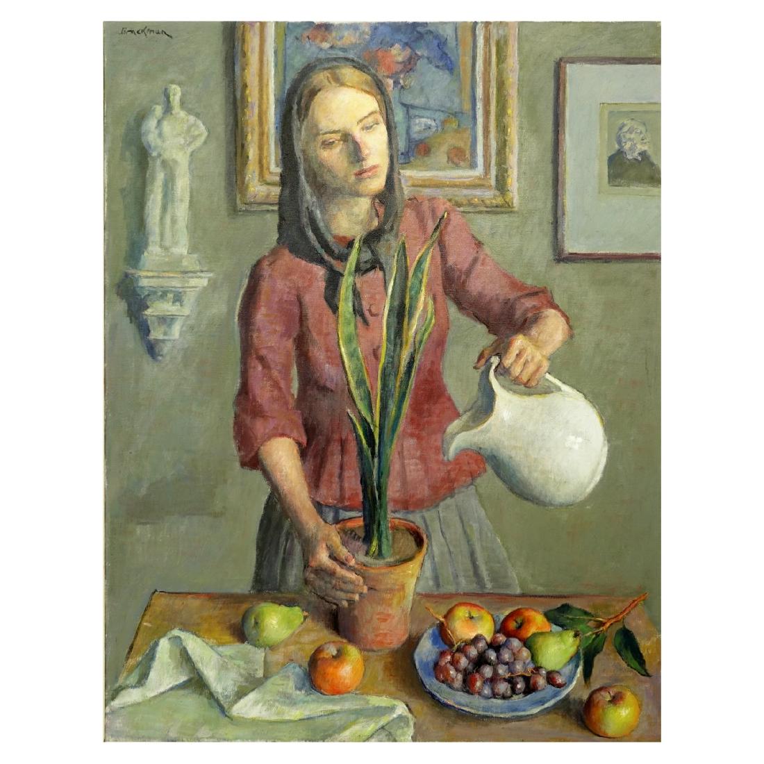 Robert Brackman Oil on Canvas (1 of 8)