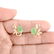 Jade, Diamond and 14K Earrings - 5